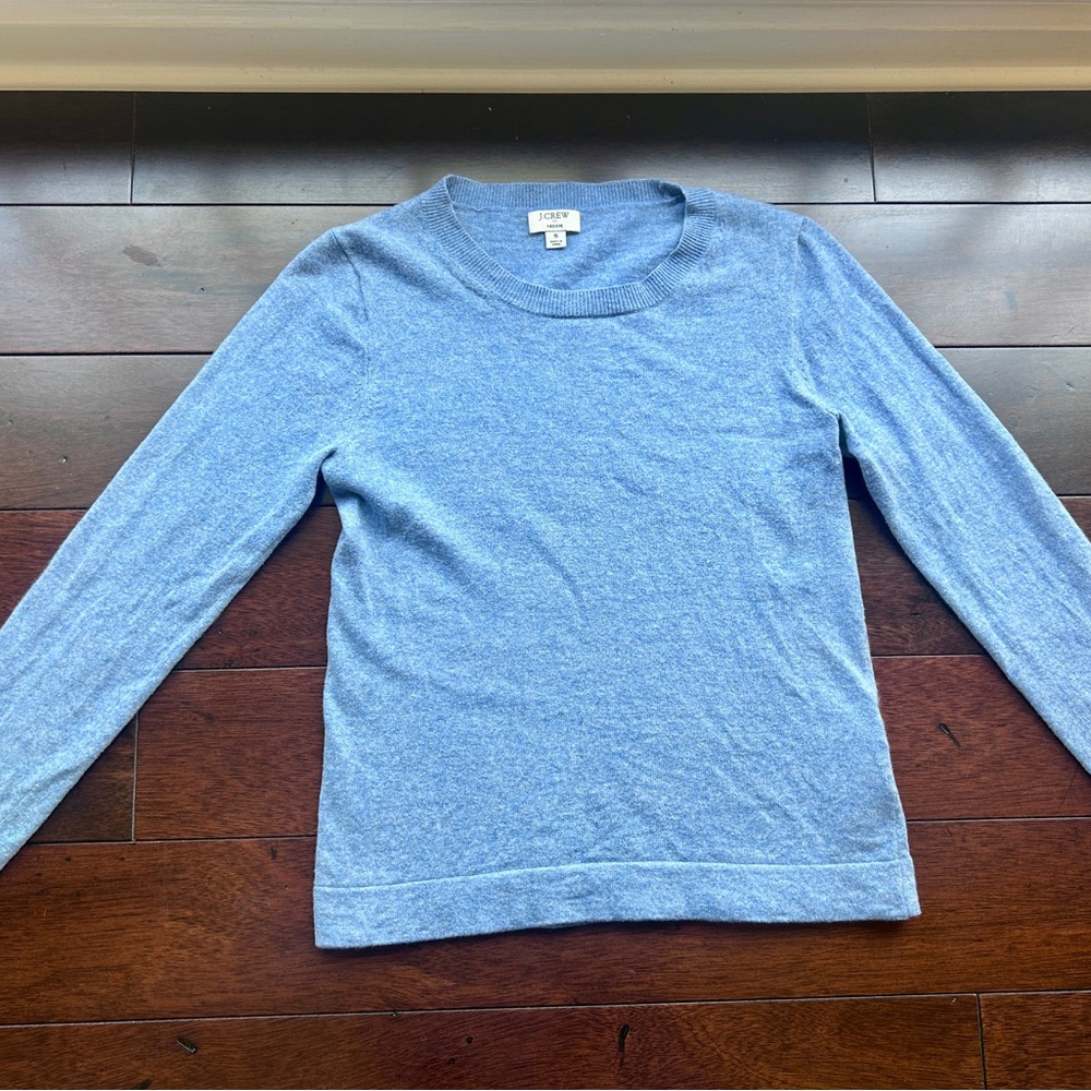 J. Crew Women’s Crewneck Sweater in Heathered Sky Blue